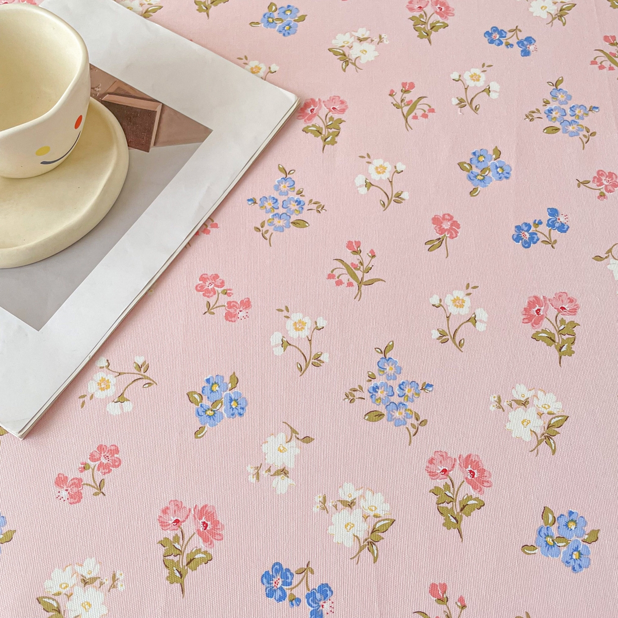 91家纺网 家纺一手货源 找家纺 金泰莱2025新款花边款老粗布床单 兰恋花