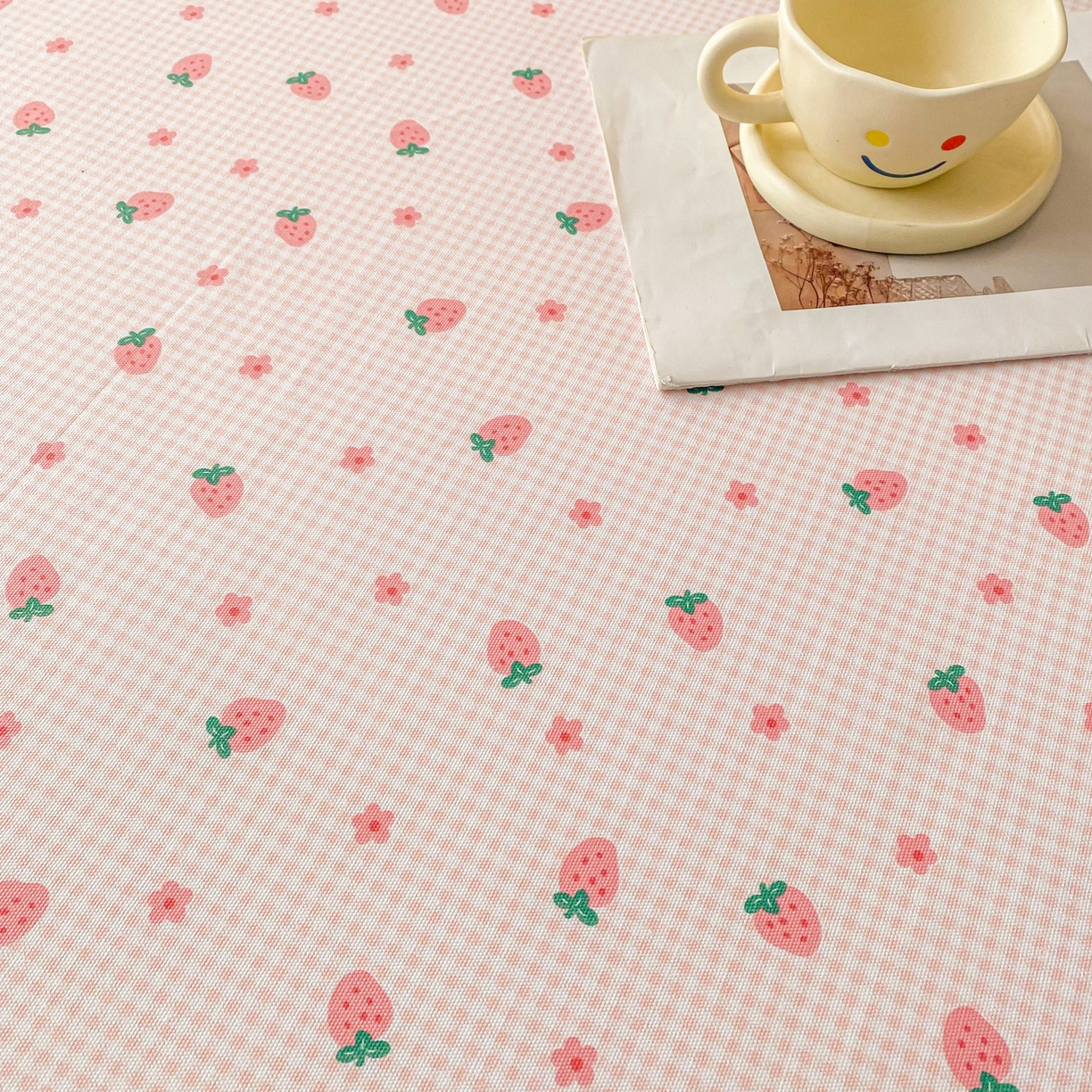 91家纺网 家纺一手货源 找家纺 金泰莱2025新款花边款老粗布床单 莓莓果