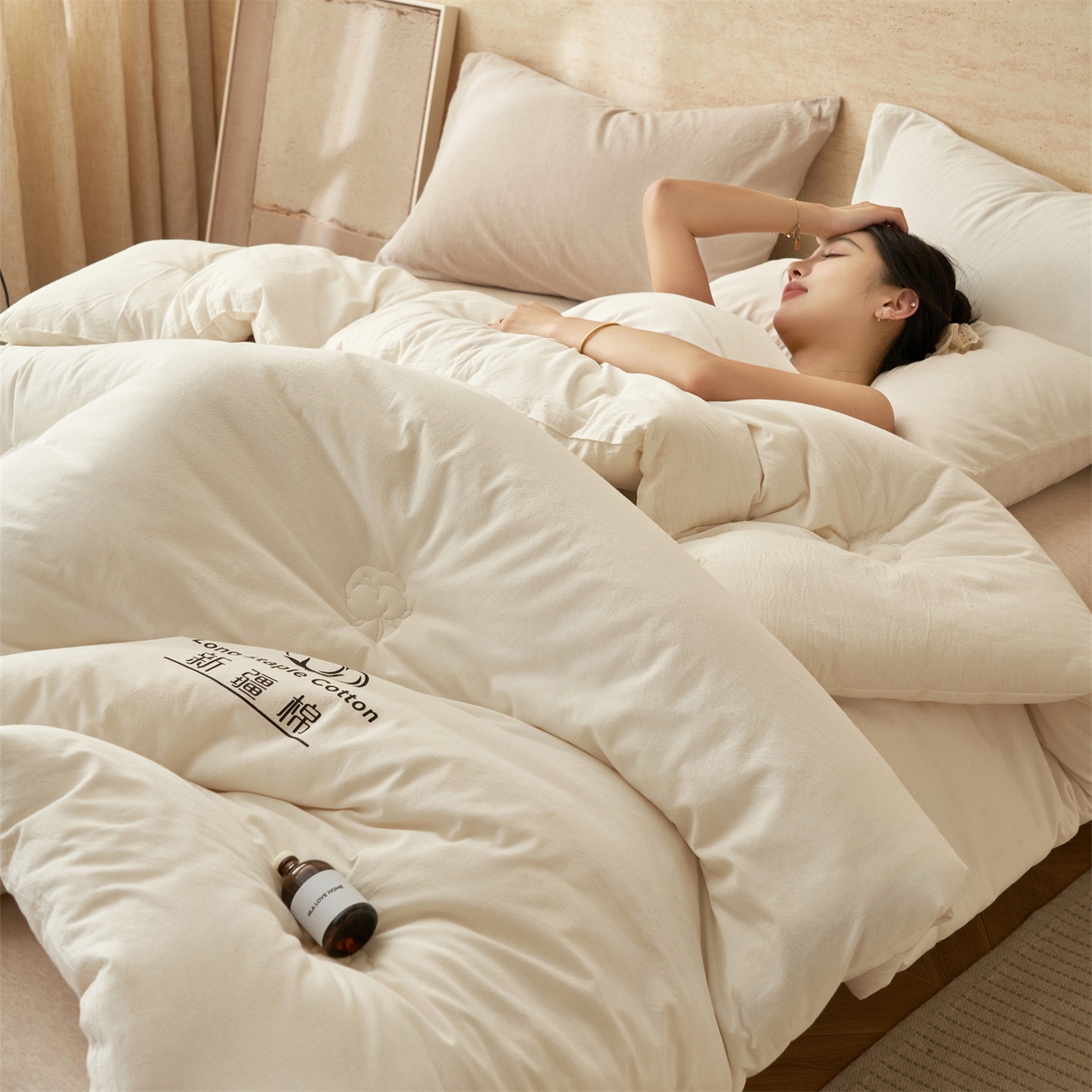 91家纺网 家纺一手货源 找家纺 （总）恬思语家纺 2025秋冬新款水洗棉新疆棉花冬被被子被芯