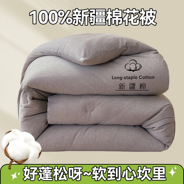 91家纺网 家纺一手货源 找家纺 （总）恬思语家纺 2025秋冬新款水洗棉新疆棉花冬被被子被芯