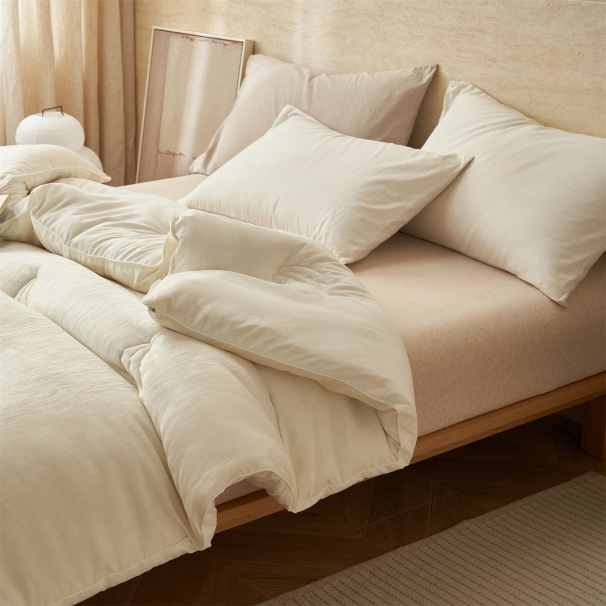 91家纺网 家纺一手货源 找家纺 （总）恬思语家纺 2025秋冬新款银丝大提花55%大豆冬被被子被芯