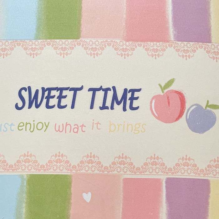 91家纺网 家纺一手货源 找家纺 极梦家纺 2025新款磨毛植物羊绒印花单床笠三件套学生宿舍 彩虹桃桃床笠款