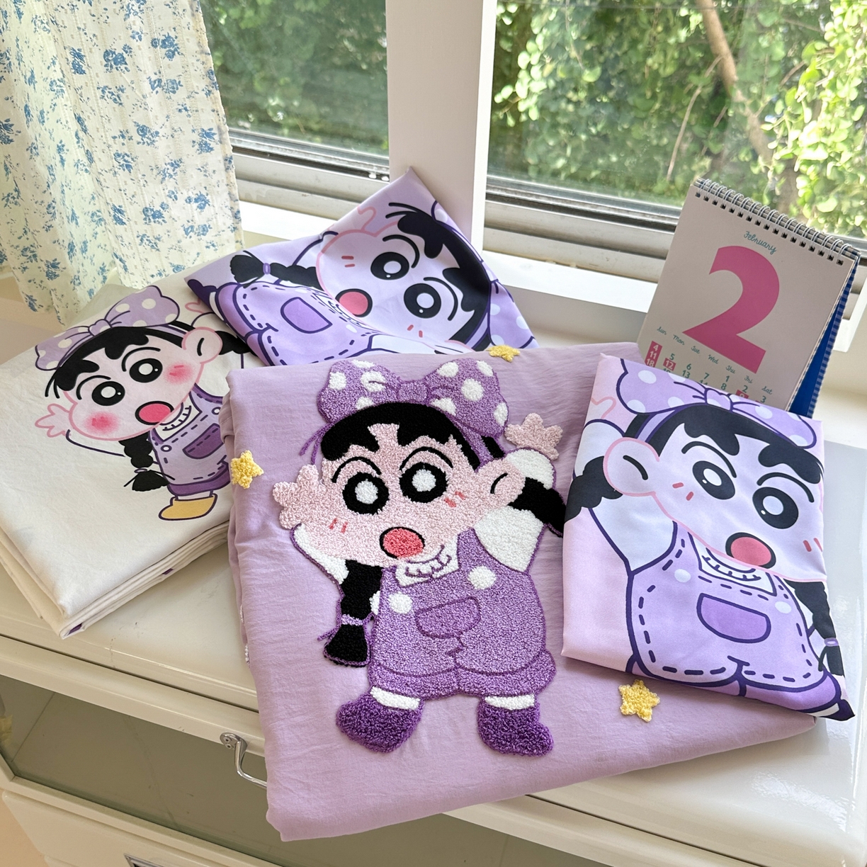 91家纺网 家纺一手货源 找家纺 一霖家纺 2025新款高克重云朵棉毛巾绣印绣四件套-小清新系列-第三波 甜品小新