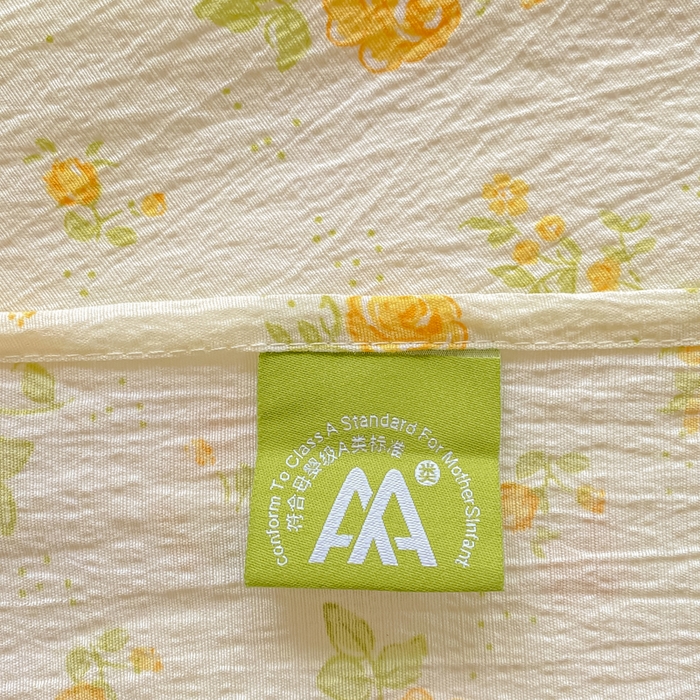 91家纺网 家纺一手货源 找家纺 雅阁尔家纺 2025新款直播小红书ins风针织提花双层纱美式碎花简约床单单品单床单+枕套 半岛花园