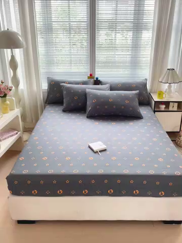 91家纺网 家纺一手货源 找家纺 极梦家纺 2025新款磨毛植物羊绒印花单床笠三件套学生宿舍 小资生活床笠款