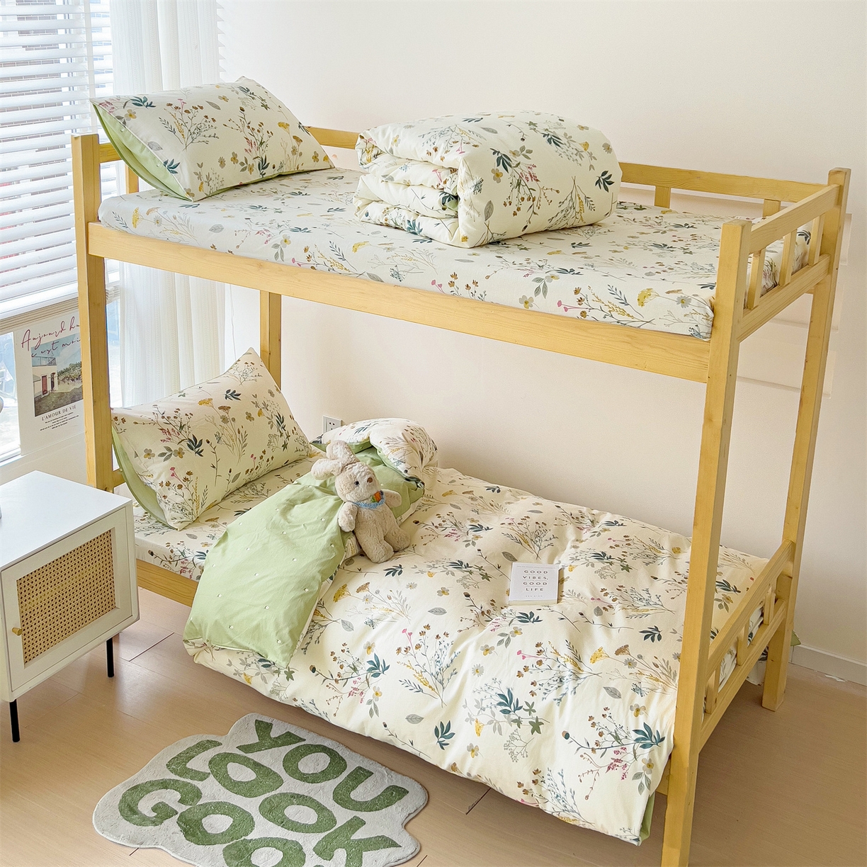 91家纺网 家纺一手货源 找家纺 （总）名兮2025新款全棉纯棉13372学生床多件套