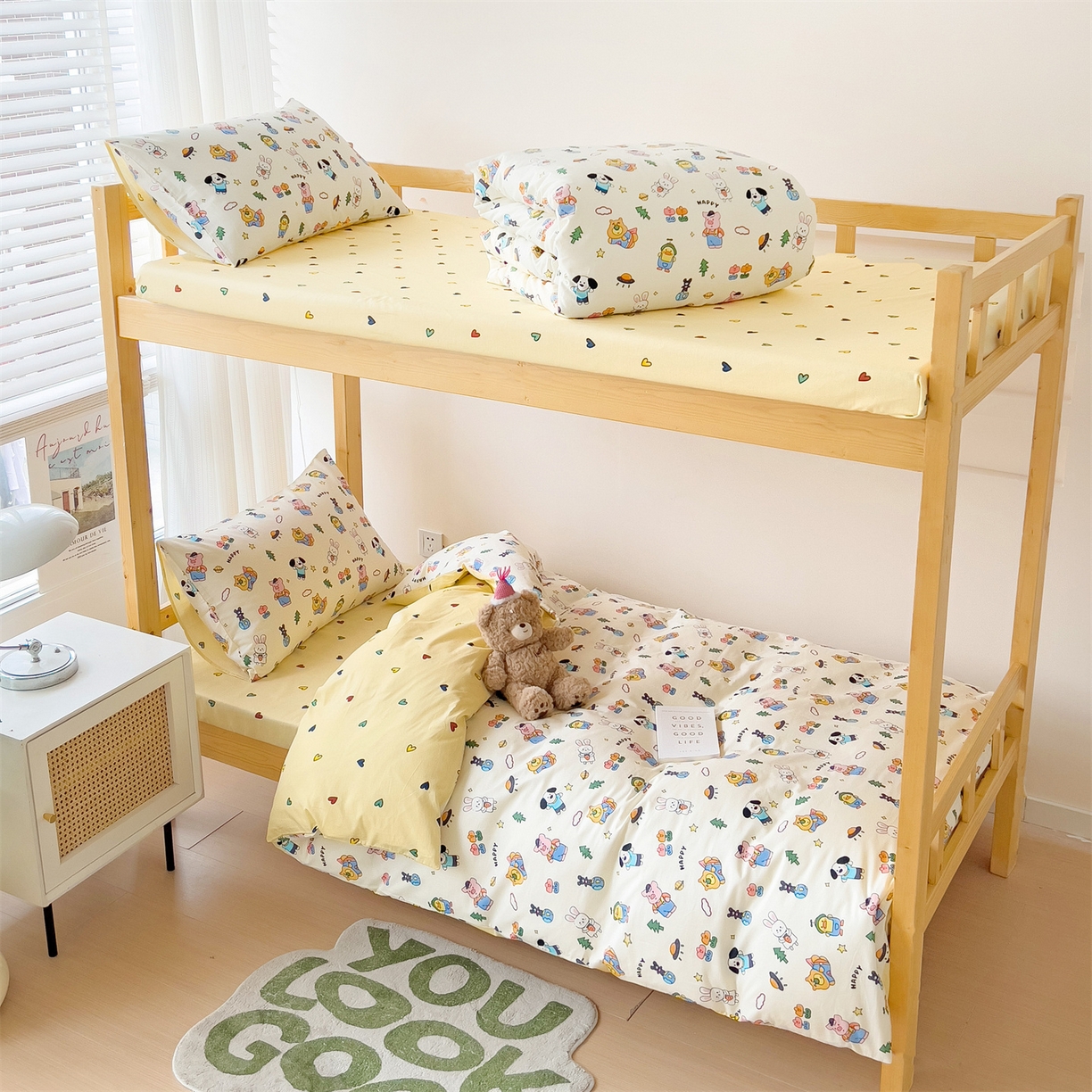 91家纺网 家纺一手货源 找家纺 （总）名兮2025新款全棉纯棉13372学生床多件套