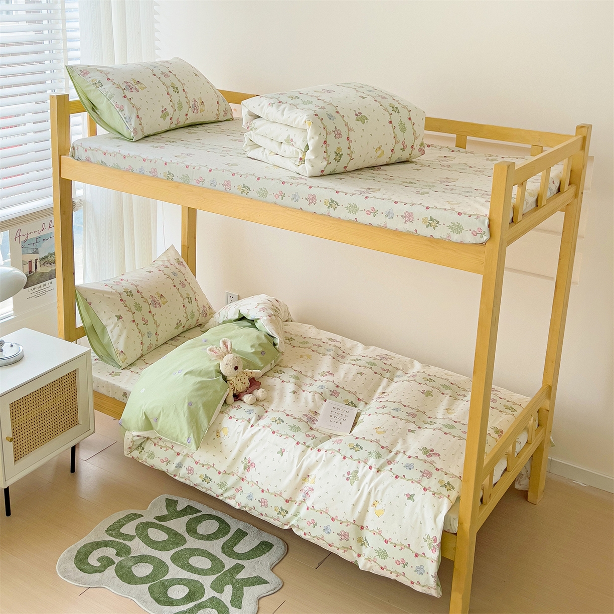 91家纺网 家纺一手货源 找家纺 （总）名兮2025新款全棉纯棉13372学生床多件套