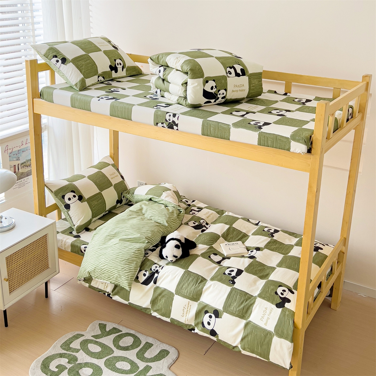 91家纺网 家纺一手货源 找家纺 （总）名兮2025新款全棉纯棉13372学生床多件套