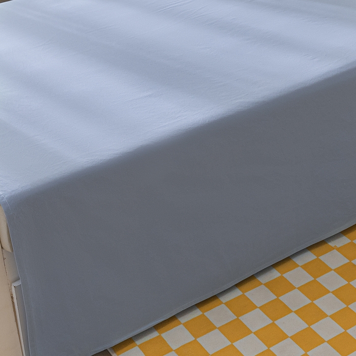 91家纺网 家纺一手货源 找家纺 佳汐蓝家纺 2025新款A类全棉水洗棉学生三件套 贴标-天空蓝+海青