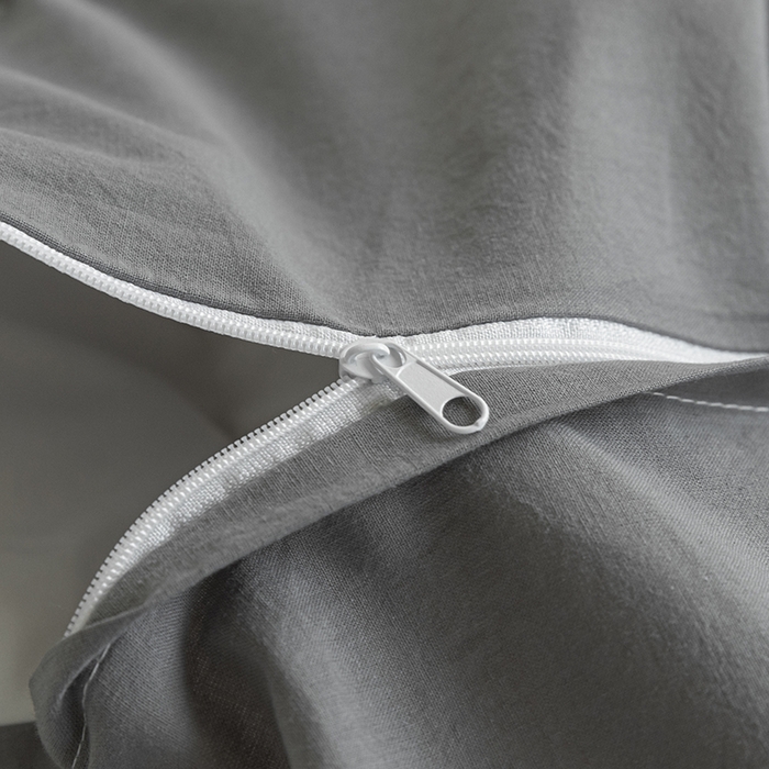 91家纺网 家纺一手货源 找家纺 佳汐蓝家纺 2025新款A类全棉水洗棉学生三件套 贴标-山灰+中灰