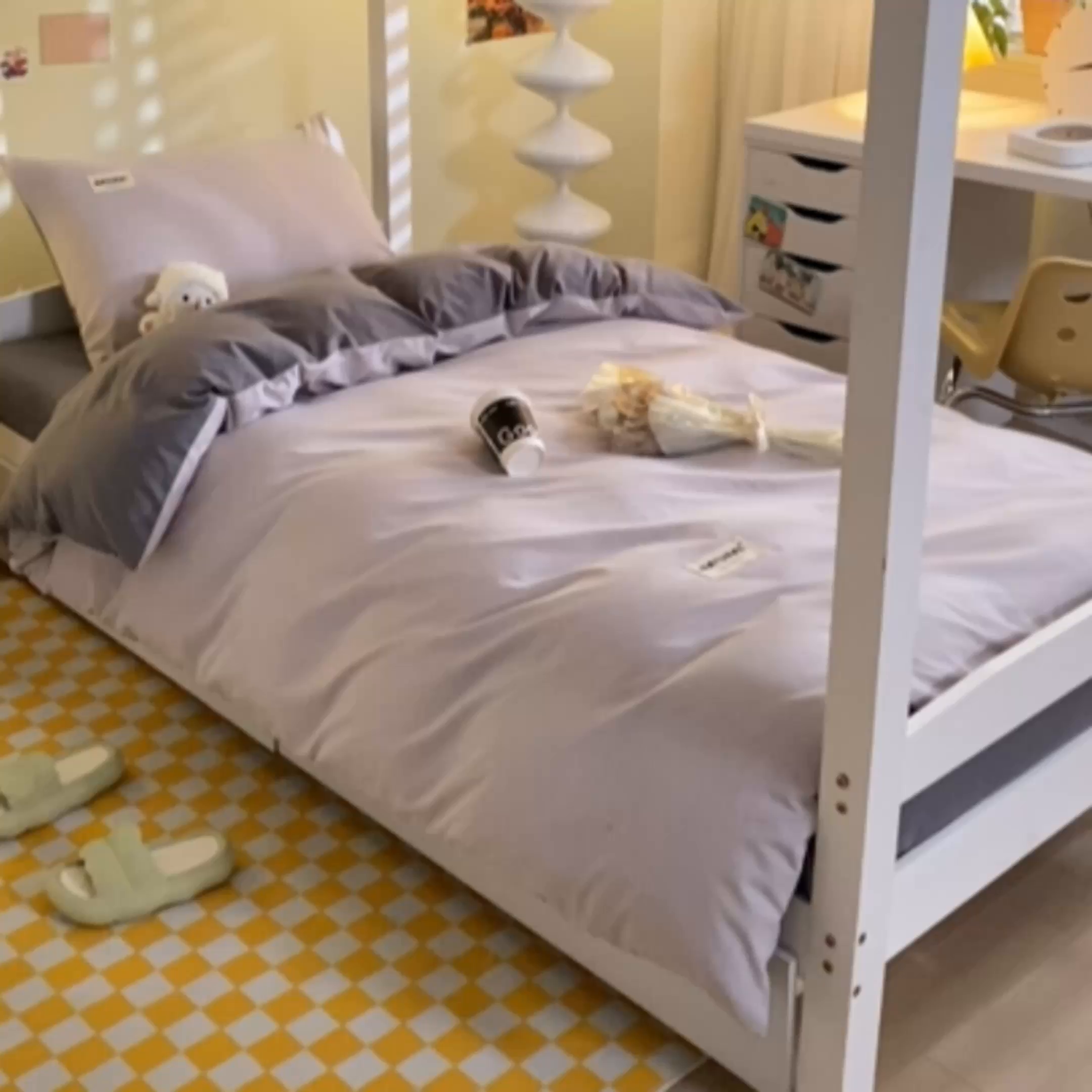 91家纺网 家纺一手货源 找家纺 佳汐蓝家纺 2025新款A类全棉水洗棉学生三件套 贴标-山灰+中灰