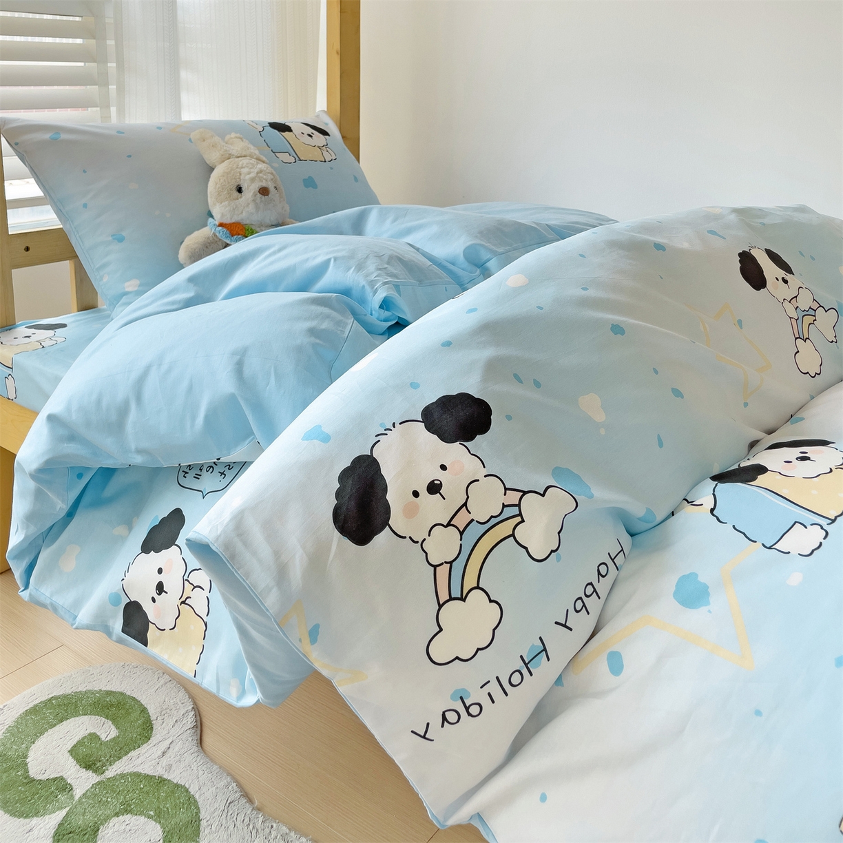 91家纺网 家纺一手货源 找家纺 （总）名兮2025新款全棉纯棉13372学生床多件套