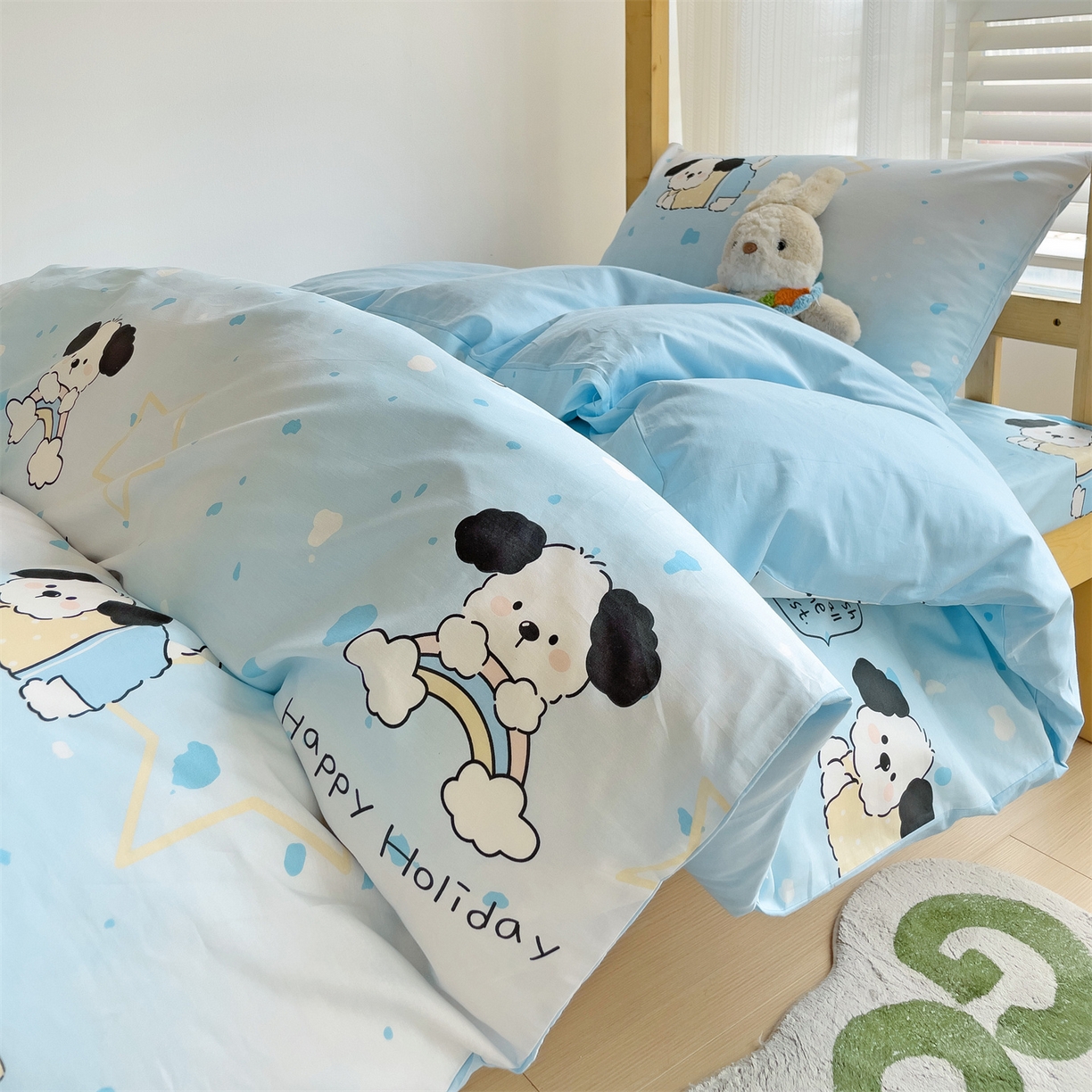 91家纺网 家纺一手货源 找家纺 （总）名兮2025新款全棉纯棉13372学生床多件套