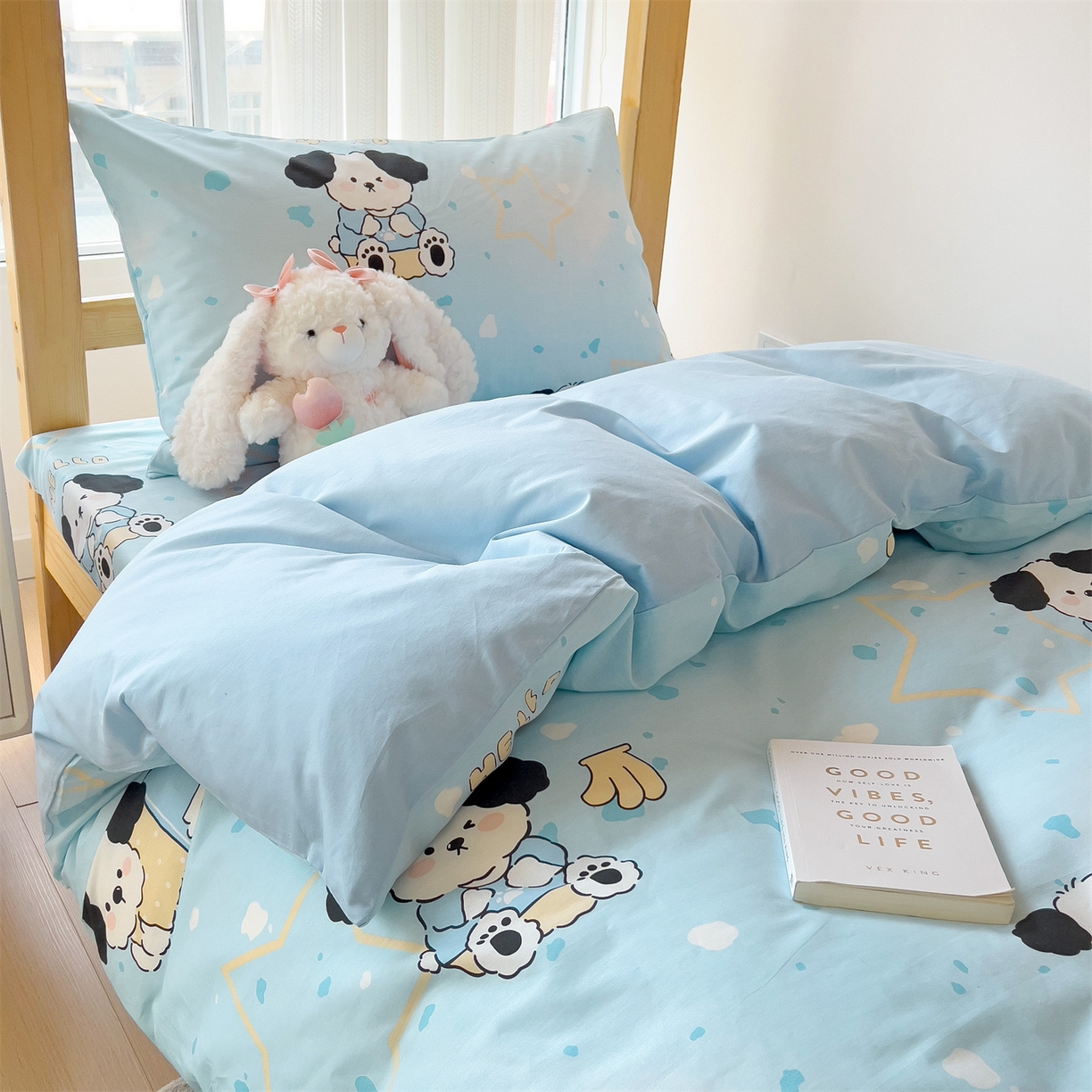 91家纺网 家纺一手货源 找家纺 （总）名兮2025新款全棉纯棉13372学生床多件套