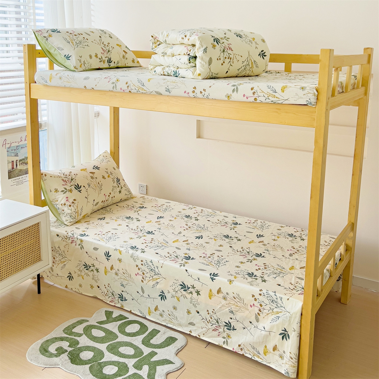 91家纺网 家纺一手货源 找家纺 名兮2025新款全棉纯棉13372学生床多件套 东篱