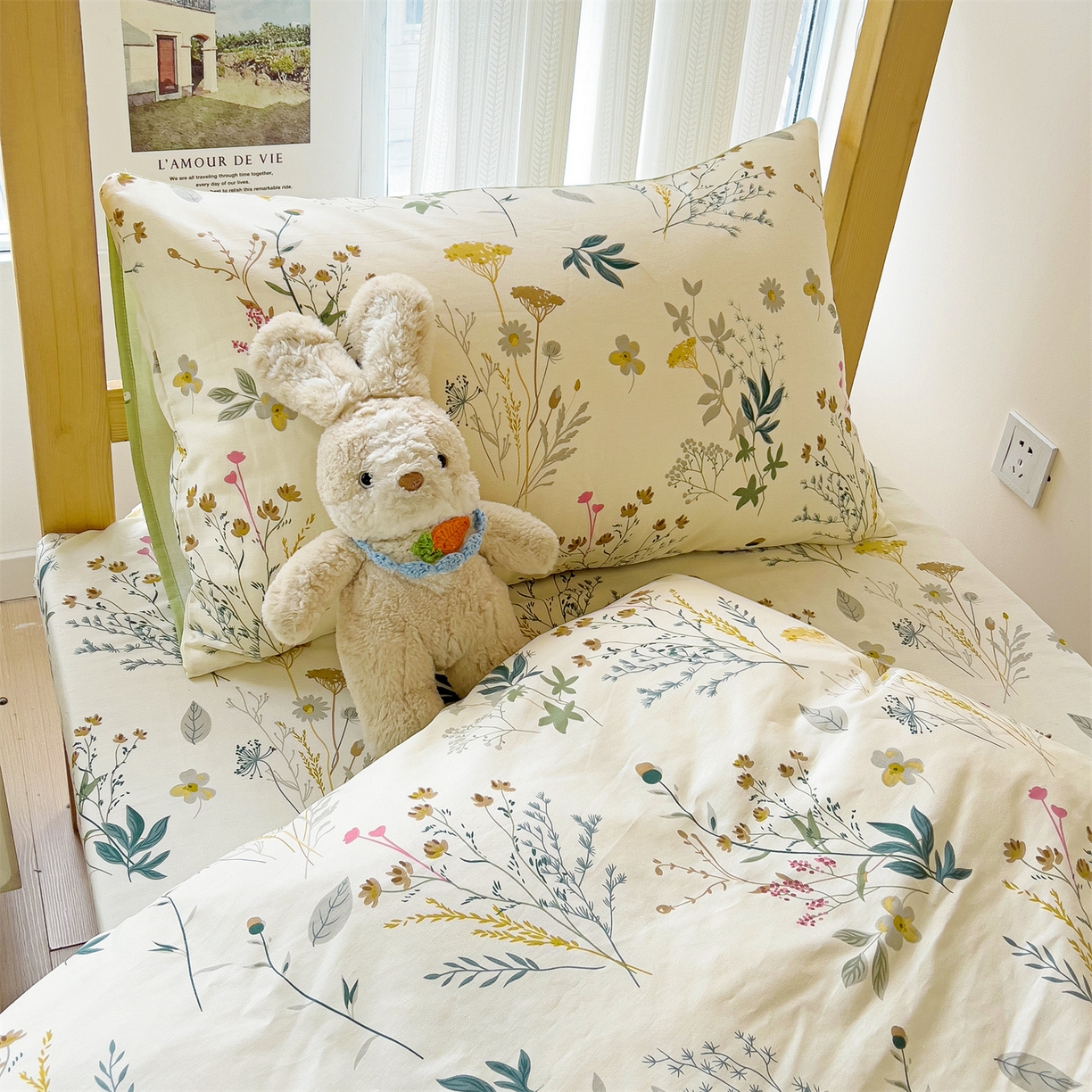 91家纺网 家纺一手货源 找家纺 名兮2025新款全棉纯棉13372学生床多件套 东篱