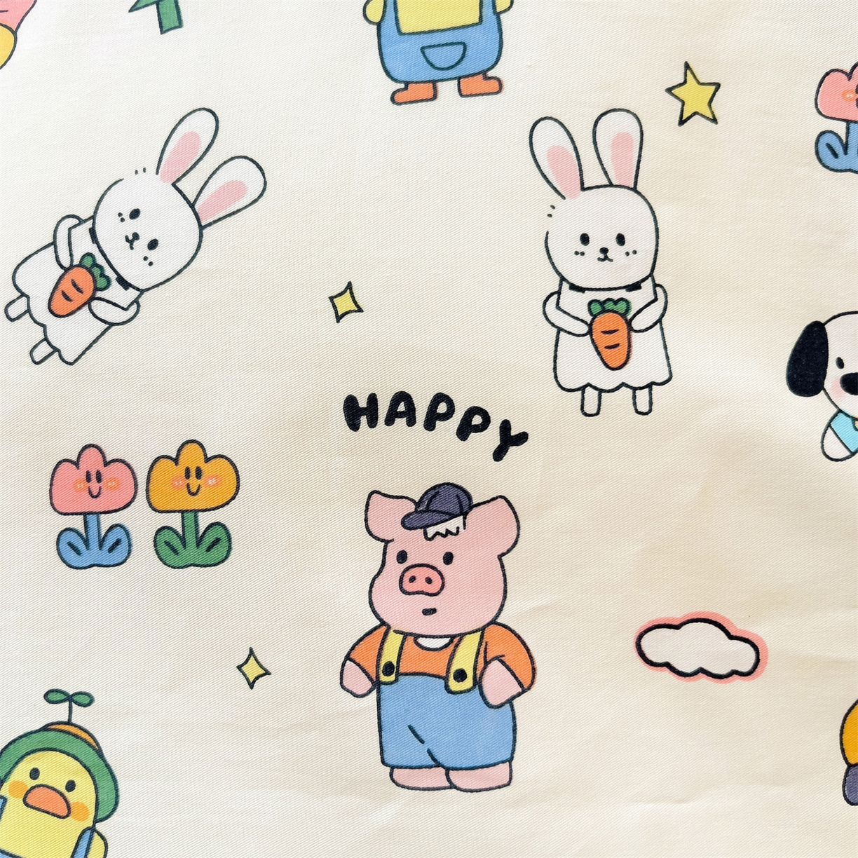 91家纺网 家纺一手货源 找家纺 名兮2025新款全棉纯棉13372学生床多件套 动物派对