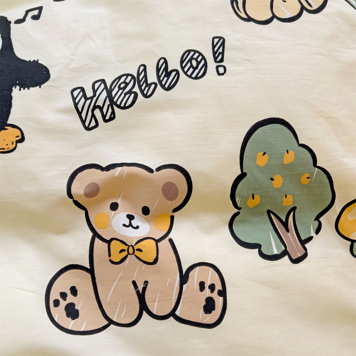 91家纺网 家纺一手货源 找家纺 名兮2025新款全棉纯棉13372学生床多件套 动物世界