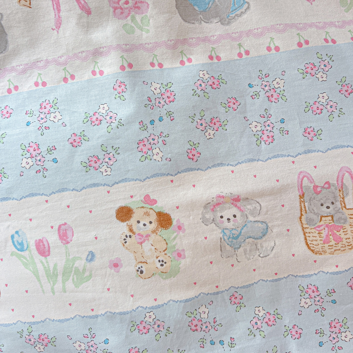 91家纺网 家纺一手货源 找家纺 名兮2025新款全棉纯棉13372学生床多件套 花篮熊