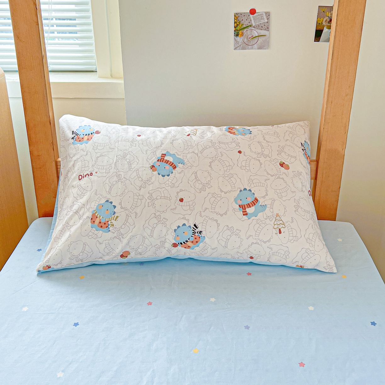 91家纺网 家纺一手货源 找家纺 名兮2025新款全棉纯棉13372学生床多件套 萌龙崽崽