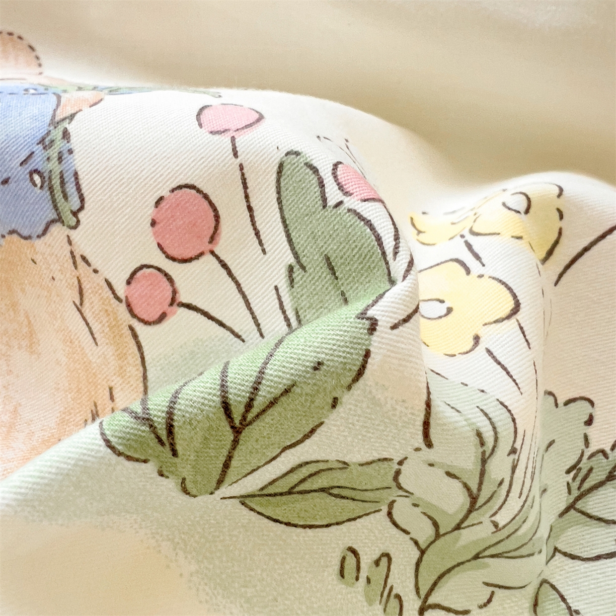 91家纺网 家纺一手货源 找家纺 名兮2025新款全棉纯棉13372学生床多件套 蘑菇小兔