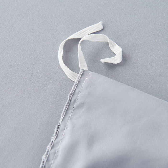 91家纺网 家纺一手货源 找家纺 鑫缘家纺 2025新款水洗磨毛纯色绣花四件套（110克） 星空灰