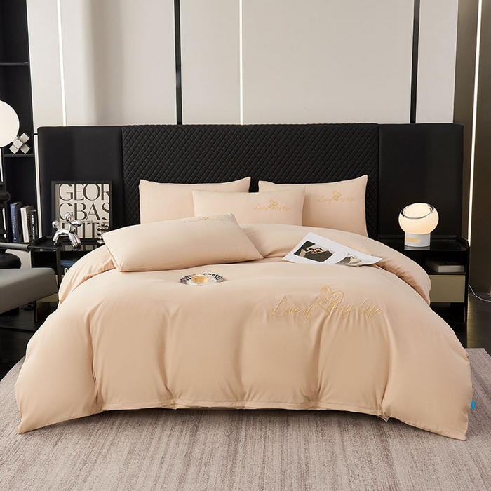 91家纺网 家纺一手货源 找家纺 鑫缘 2025新款印花植物羊绒加厚磨毛单被套 后现代