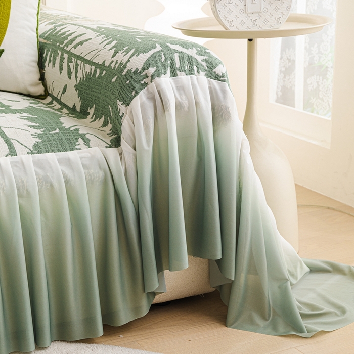 91家纺网 家纺一手货源 找家纺 （总）沐沐家纺 2026春夏新款枝荫沙发巾