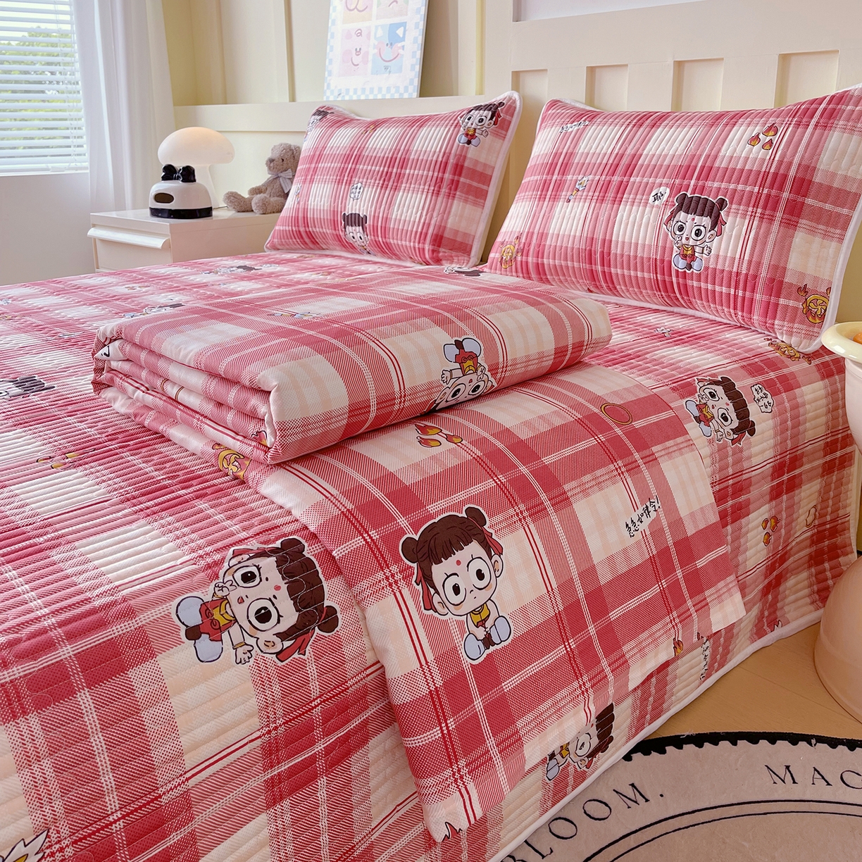 91家纺网 家纺一手货源 找家纺 （总）金鑫汇家纺2025新款A类全棉印花床盖四件套