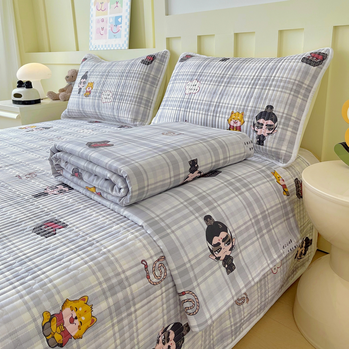 91家纺网 家纺一手货源 找家纺 （总）金鑫汇家纺2025新款A类全棉印花床盖四件套