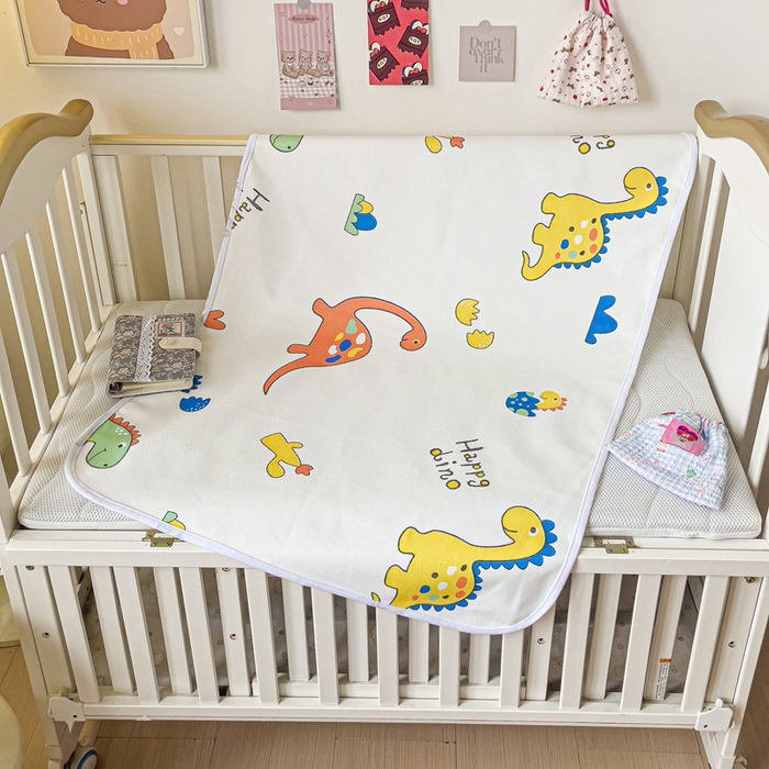 91家纺网 家纺一手货源 找家纺 富馨莱 2025年新款隔尿垫婴儿老人防水垫 多多恐龙