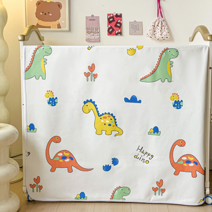 91家纺网 家纺一手货源 找家纺 富馨莱 2025年新款隔尿垫婴儿老人防水垫 多多恐龙