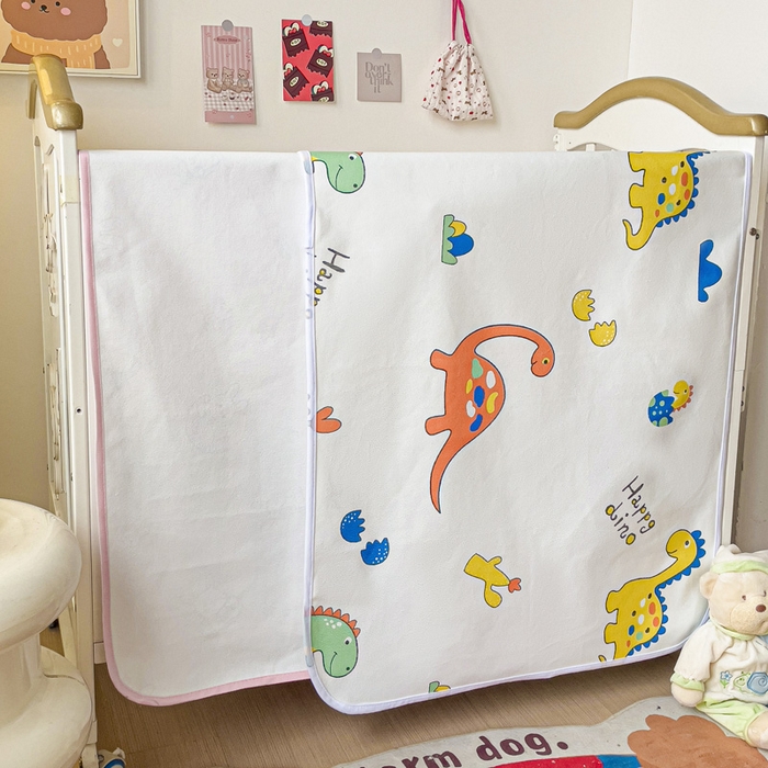 91家纺网 家纺一手货源 找家纺 富馨莱 2025年新款隔尿垫婴儿老人防水垫 多多恐龙