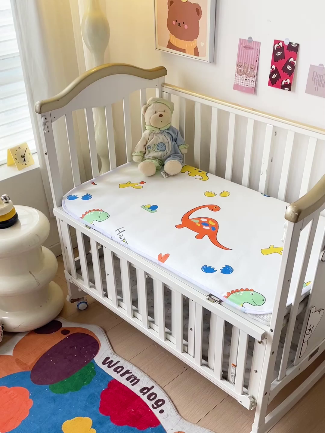 91家纺网 家纺一手货源 找家纺 富馨莱 2025年新款隔尿垫婴儿老人防水垫 多多恐龙