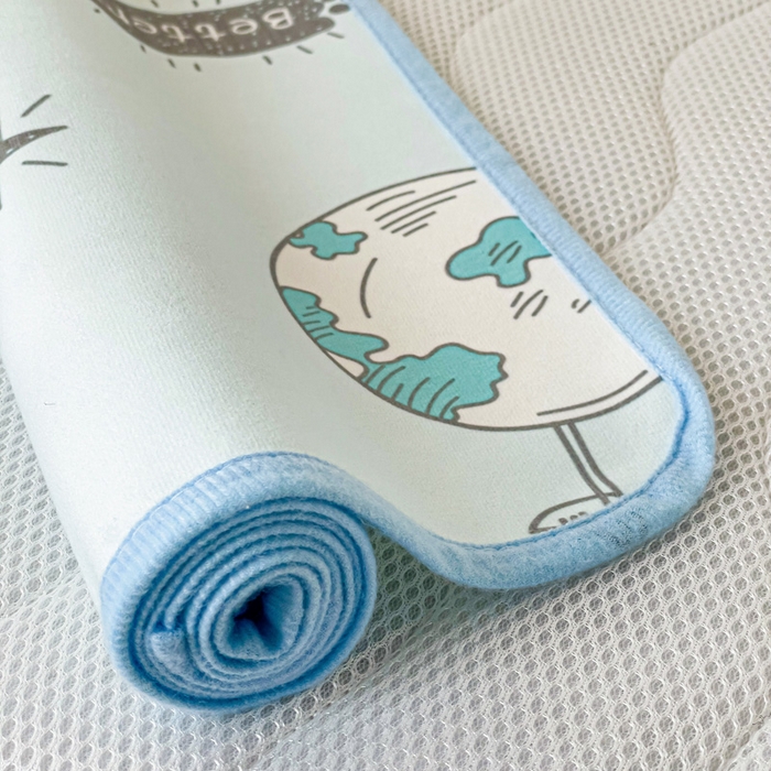 91家纺网 家纺一手货源 找家纺 富馨莱 2025年新款隔尿垫婴儿老人防水垫 太空飞船