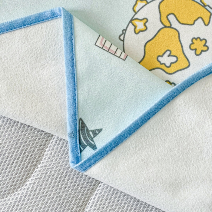 91家纺网 家纺一手货源 找家纺 富馨莱 2025年新款隔尿垫婴儿老人防水垫 太空飞船