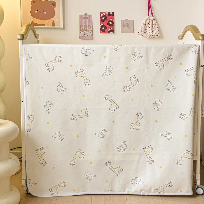 91家纺网 家纺一手货源 找家纺 富馨莱 2025年新款隔尿垫婴儿老人防水垫 长颈鹿