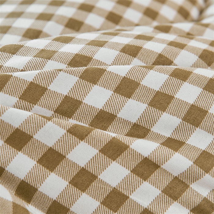 91家纺网 家纺一手货源 找家纺 默忆 2025新款水洗棉新疆棉花被子被芯 咖格 被子