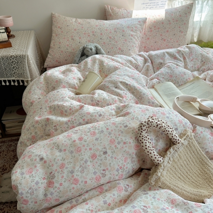 91家纺网 家纺一手货源 找家纺 （总）红嘴企鹅 2025新款水洗棉四件套