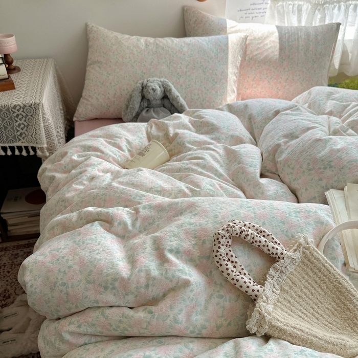 91家纺网 家纺一手货源 找家纺 （总）红嘴企鹅 2025新款水洗棉四件套