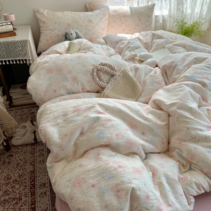 91家纺网 家纺一手货源 找家纺 （总）红嘴企鹅 2025新款水洗棉四件套