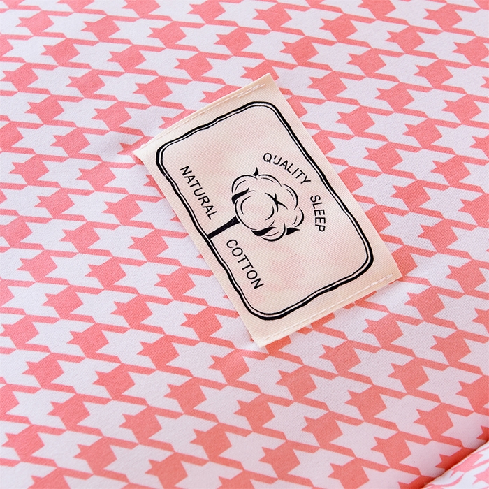 91家纺网 家纺一手货源 找家纺 默忆 2025新款水洗棉新疆棉花被子被芯 千鸟格 粉 被子