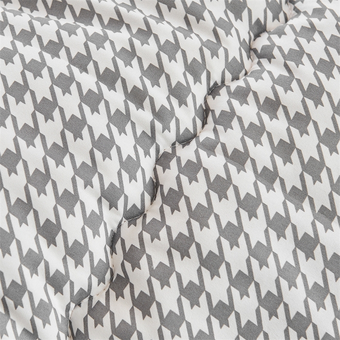 91家纺网 家纺一手货源 找家纺 默忆 2025新款水洗棉新疆棉花被子被芯 千鸟格 灰 被子