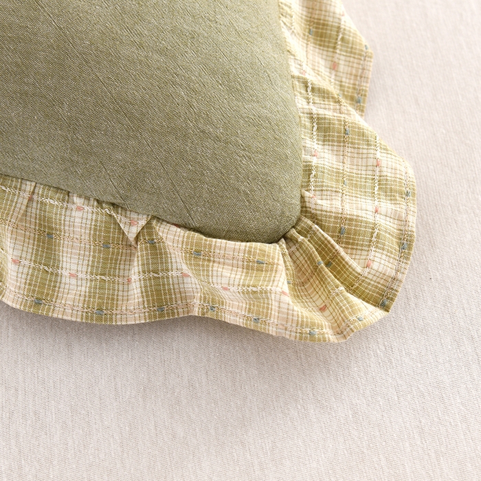 91家纺网 家纺一手货源 找家纺 （总）金牛枕芯 2025新款蕾丝花边枕全棉单层纱荞麦枕