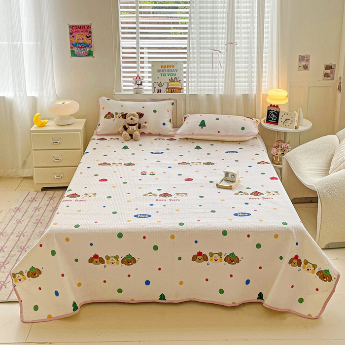 91家纺网 家纺一手货源 找家纺 （总）富馨莱 2025春夏新款纯棉夹棉单床盖床盖单件薄床垫