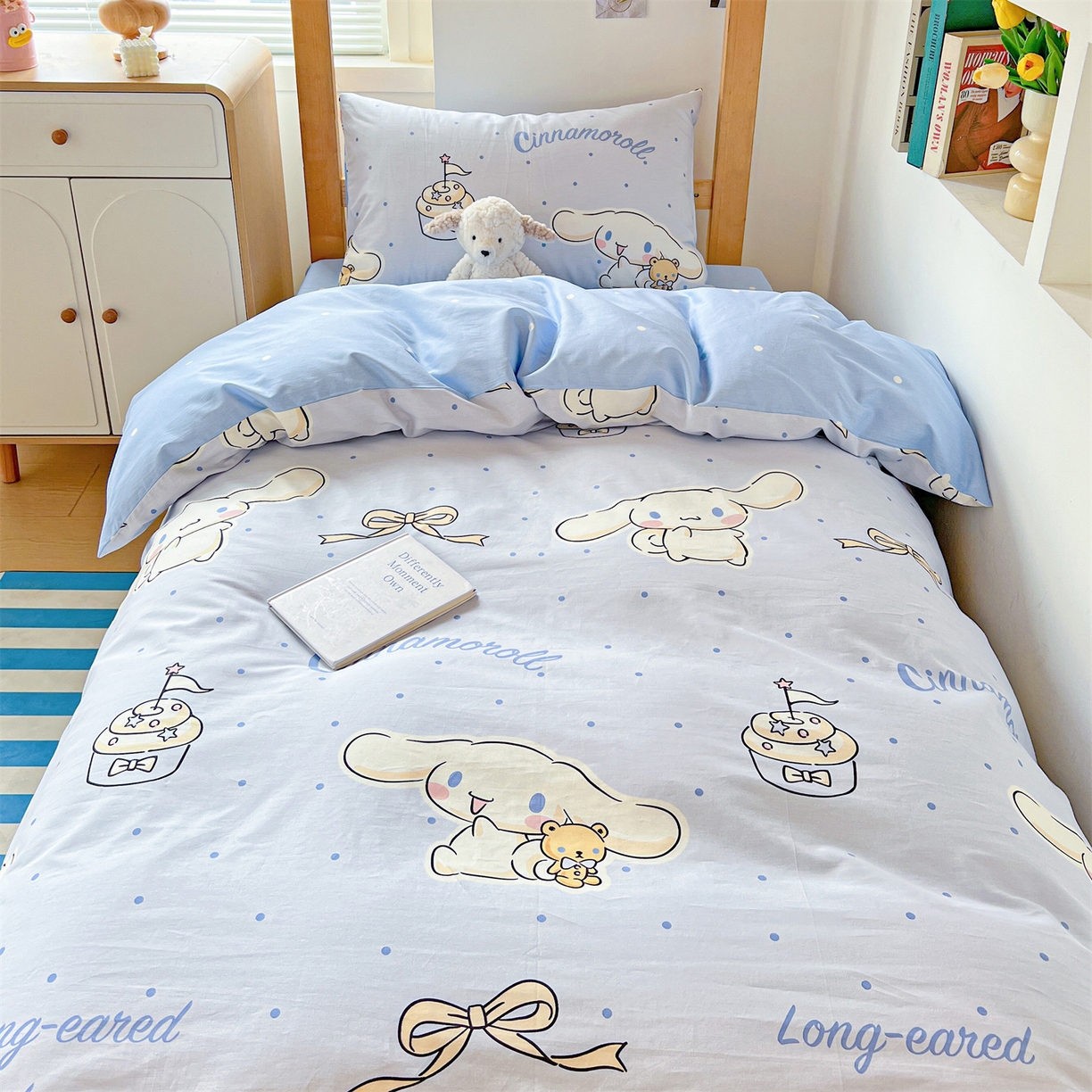 91家纺网 家纺一手货源 找家纺 （总）名兮家居 2025-全棉纯棉13372经典奥特曼-三丽鸥学生床多件套【含防伪标】