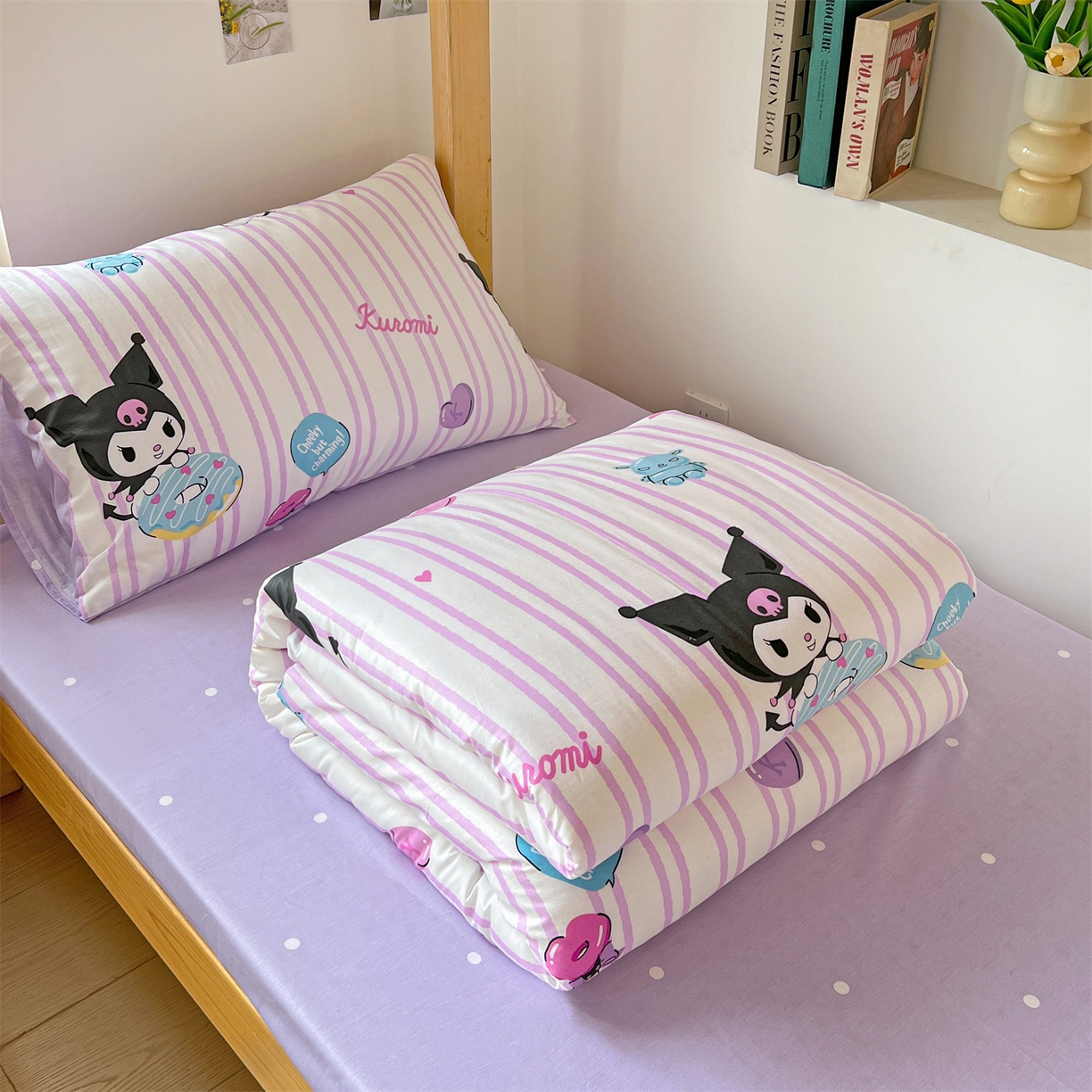 91家纺网 家纺一手货源 找家纺 名兮家居 2025-全棉纯棉13372经典奥特曼-三丽鸥学生床多件套【含防伪标】 棒棒糖