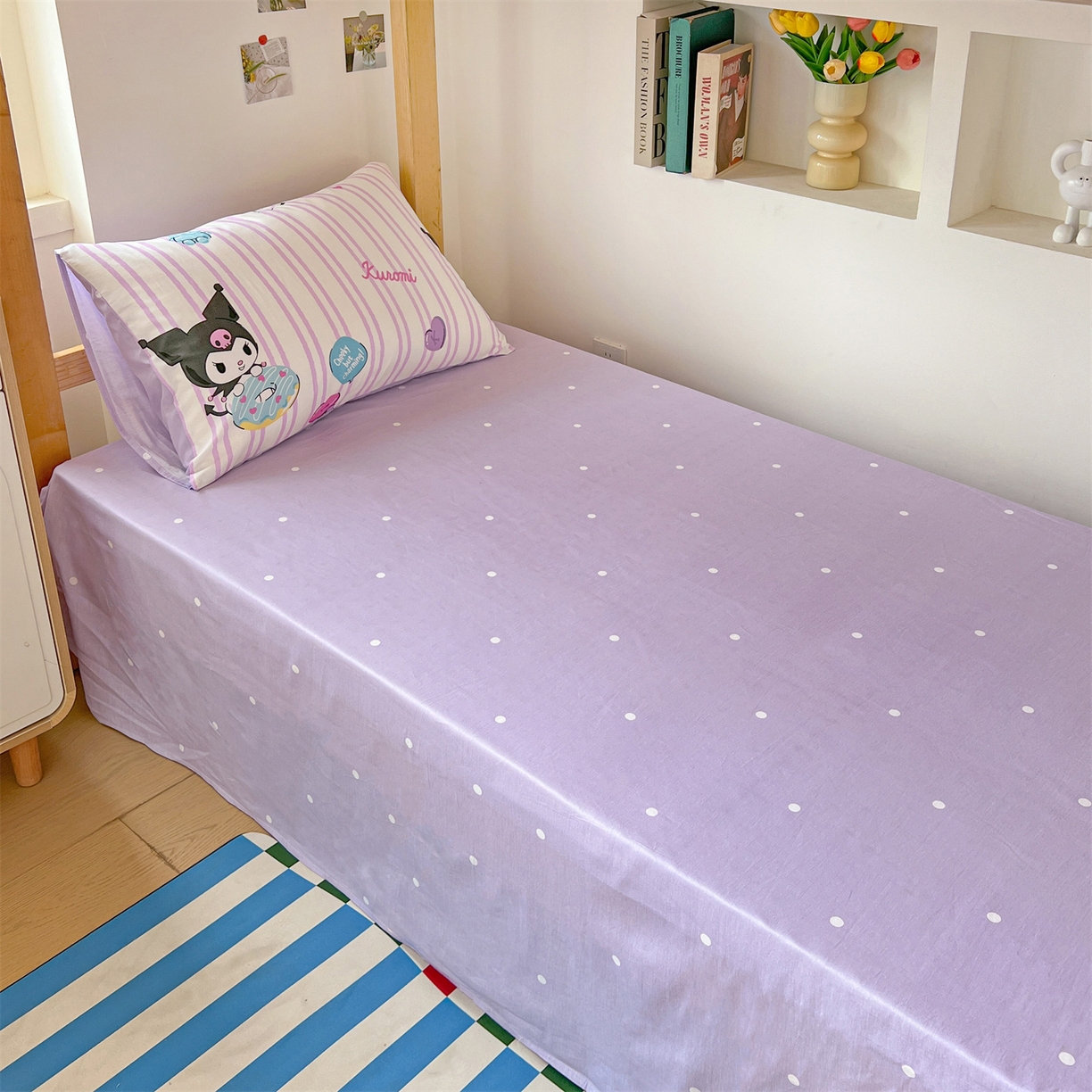 91家纺网 家纺一手货源 找家纺 名兮家居 2025-全棉纯棉13372经典奥特曼-三丽鸥学生床多件套【含防伪标】 棒棒糖