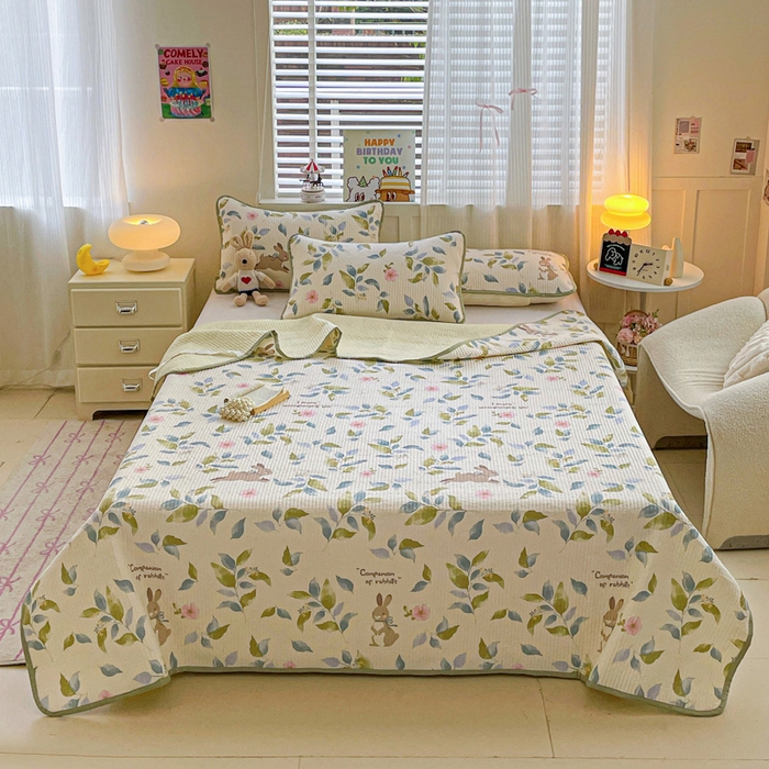 富馨莱 2025春夏新款纯棉夹棉单床盖床盖单件薄床垫 摩登